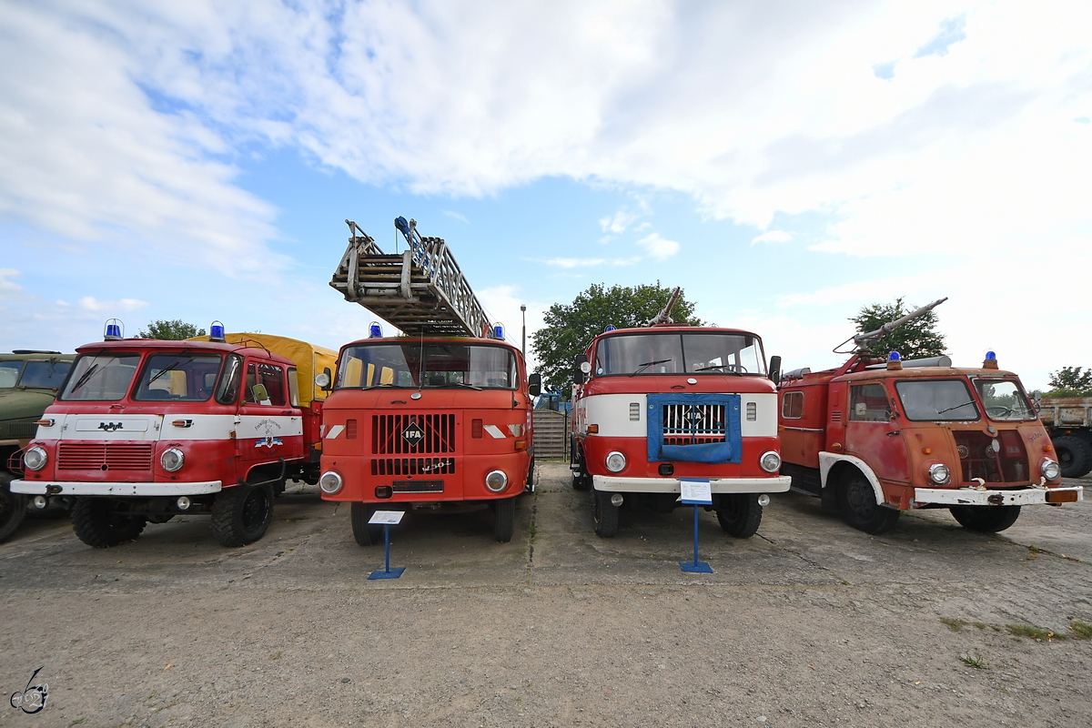 Im Bild der Feuerwehrausstellung im DDR-Museum Dargen. (August 2021)