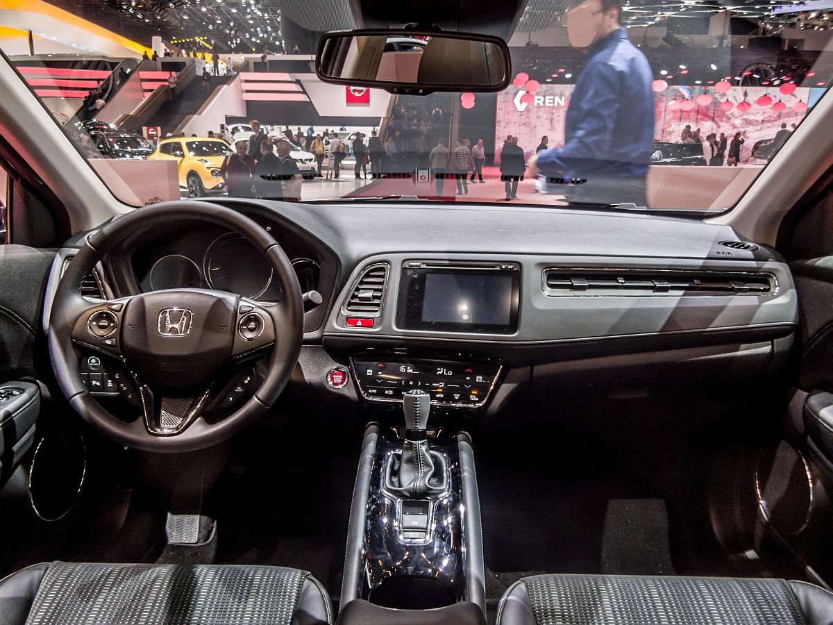 Interieur des 2015-er Honda HR-V. Foto: März 2015, Autosalon Genf.