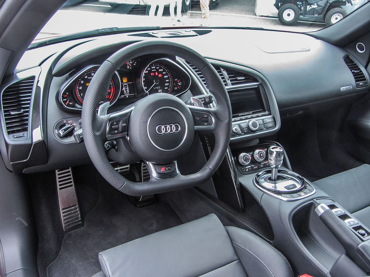 Interieur eines Audi R8  der letzten Serie. Foto: 30.05.2014