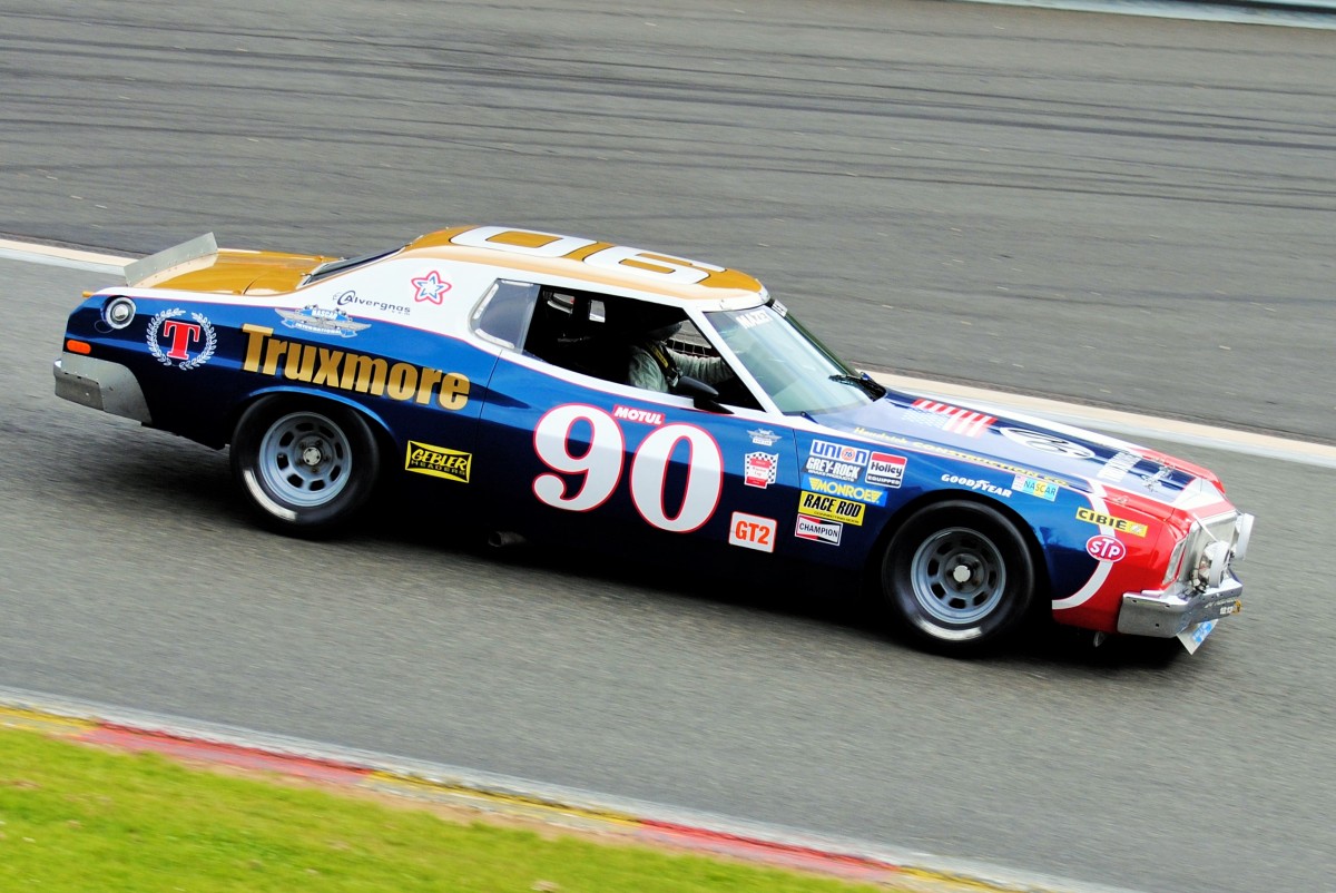 j. ALVERGNAS  auf Ford Gran Torino 1976 GT2  (NASCAR), am 15.6.2013 Summer Classic Spa Francorchamps 