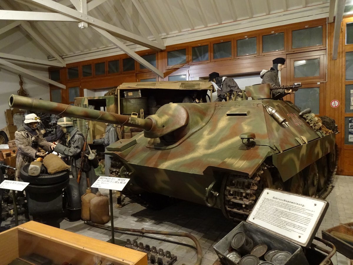 Jagdpanzer 38(t) Hetzer im Nationalen Museum für Militärgeschichte in Diekirch, 11.03.2016