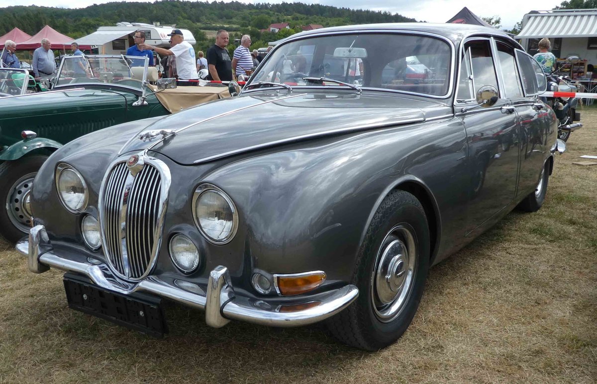 =Jaguar MK, ausgestellt beim Oldtimertreffen in Ostheim, 07-2019