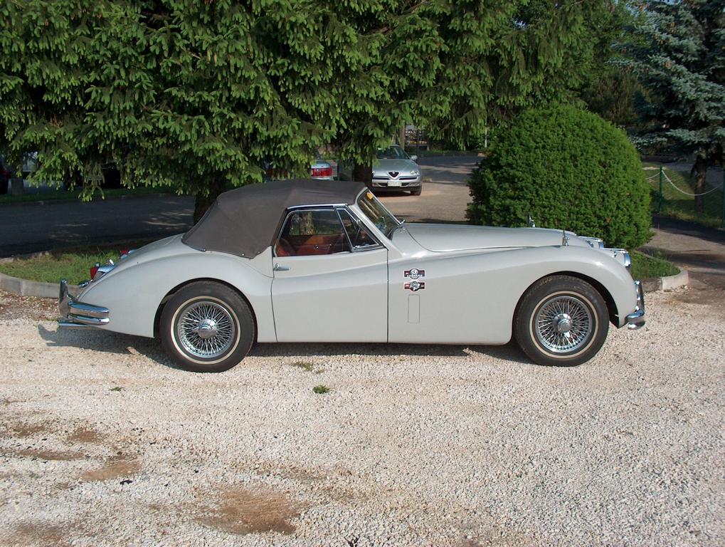 Jaguar XK 140 Roadster in Brescia (I) am 20.05.2005