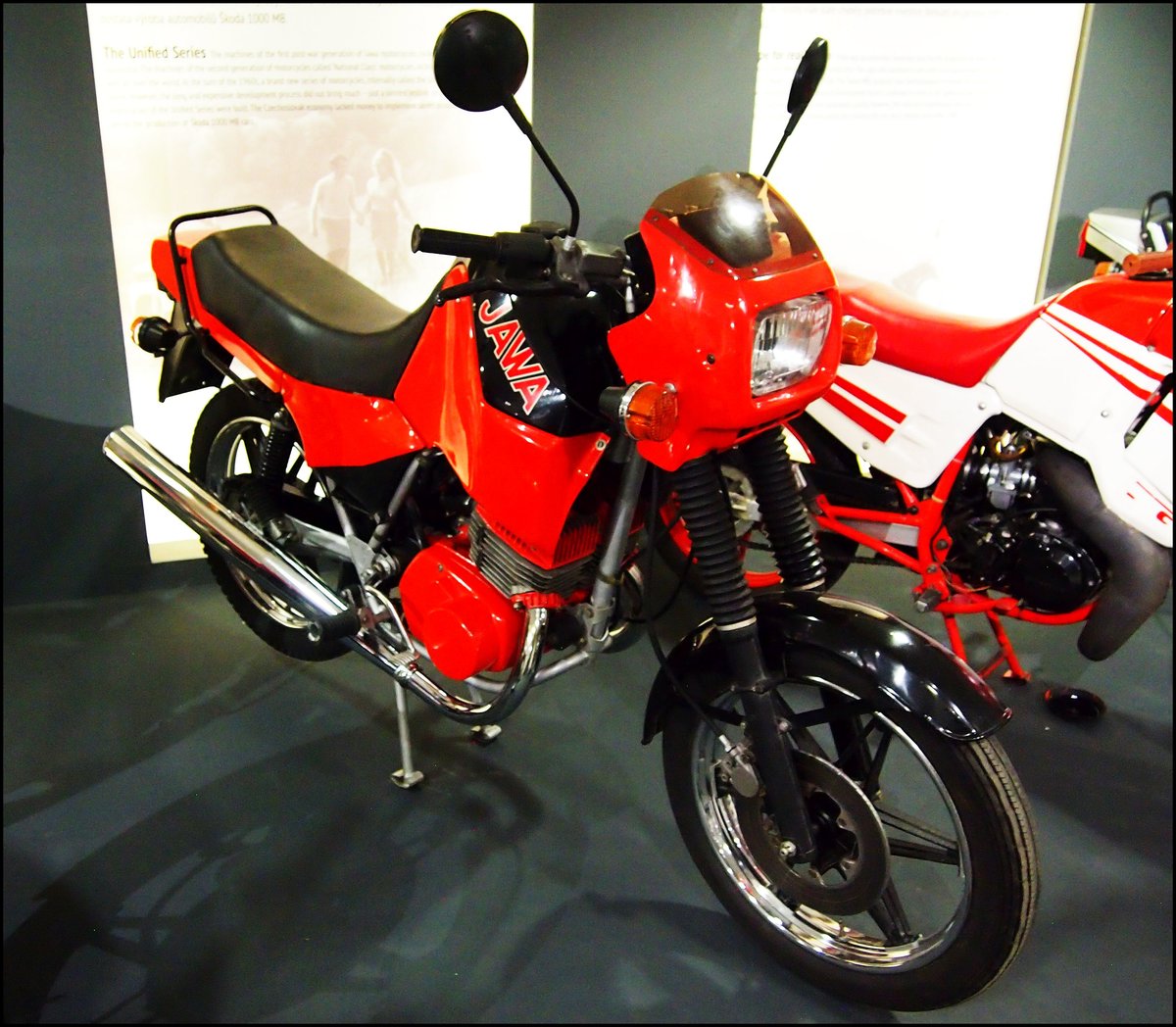 Jawa 400 typ 630 Zweitakt,1989(Prototyp), Sonderausstellung Jawa in Nationales Technisches Museum Prag am 8.1.2020