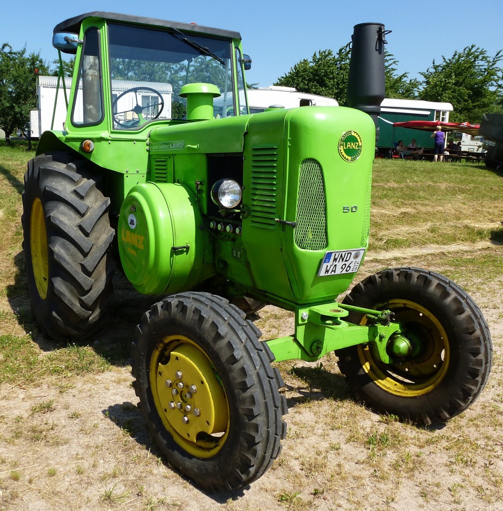 John Deere Lanz D5006, Ackerschlepper, ausgestellt zum Schleppertreffen in Bottenau, Juni 2015