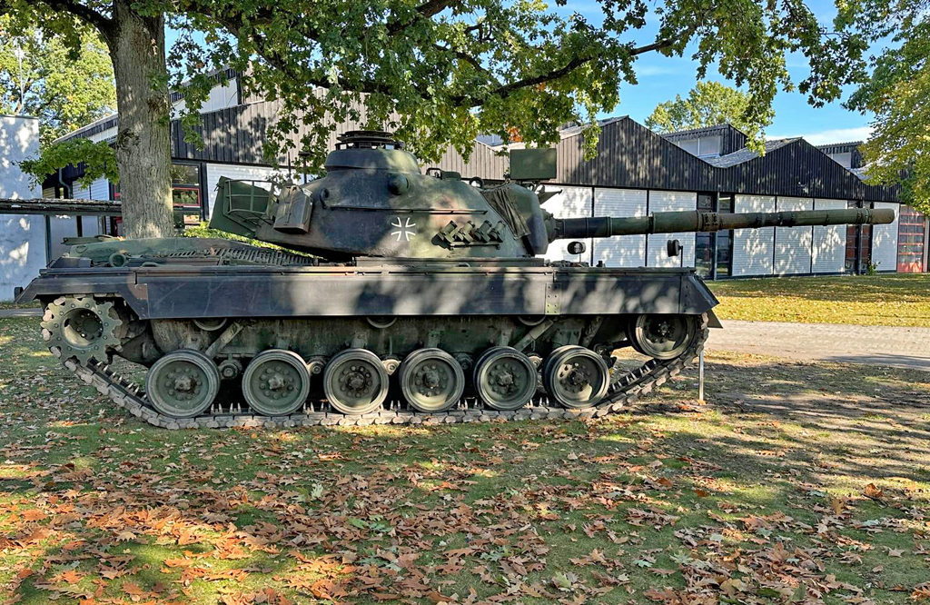 Kampfpanzer M-48 A2 G, ausgemustert, in Munster 03.10.2025