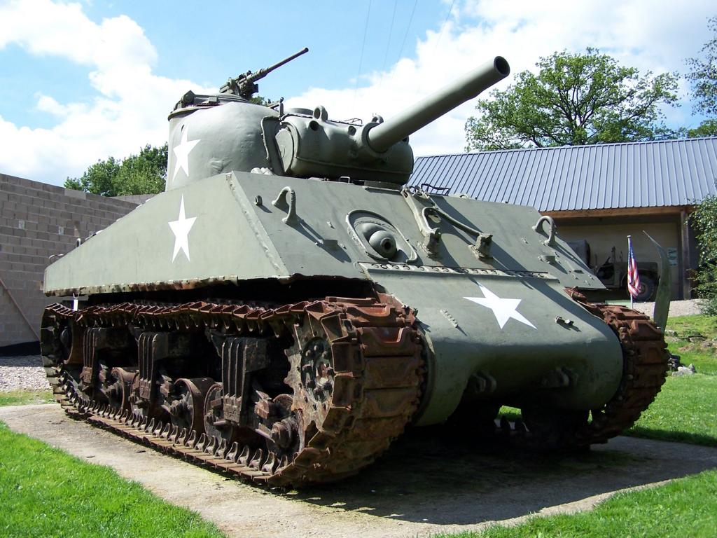 Kampfpanzer M4A3 Sherman im Museum Poteau 44, 13.08.2005