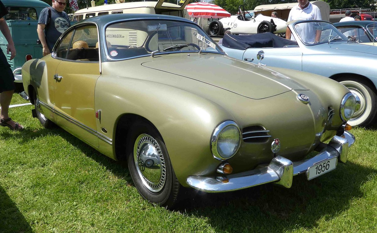 =Karmann Ghia präsentiert auf dem Ausstellungsgelände in Bad Camberg anl. LOTTERMANN-Bullitreffen im Juni 2019