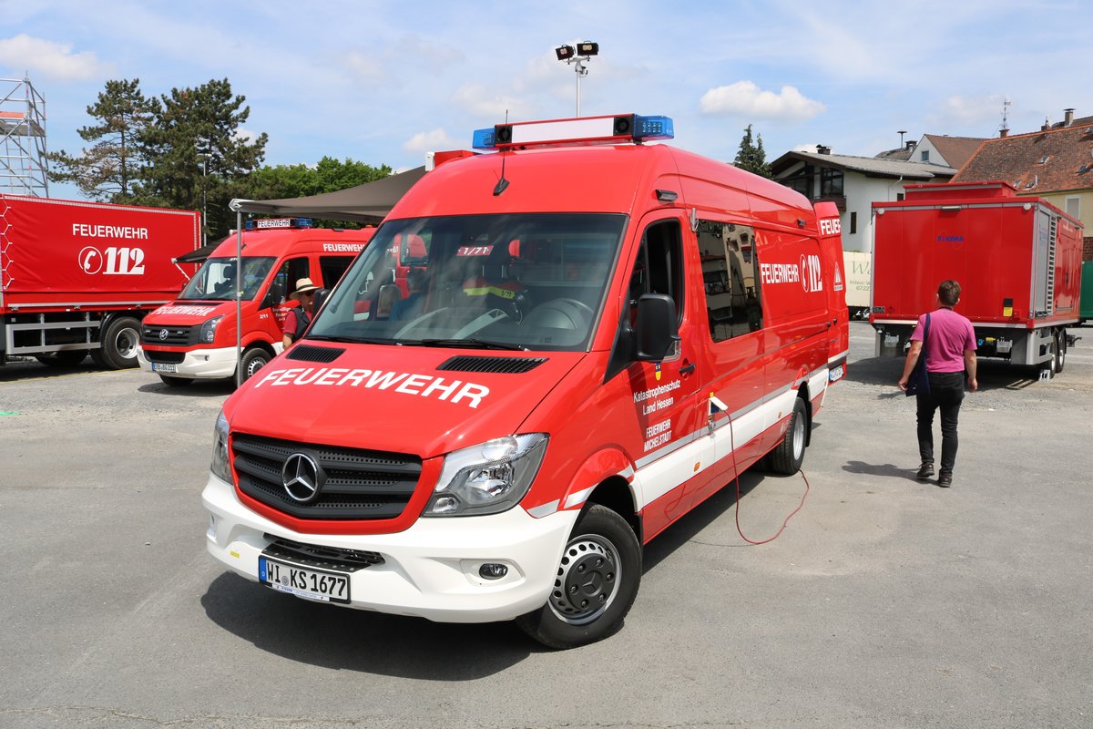 Katastrophenschutz Hessen Mercedes Benz Sprinter GW-ABC Erkunder am 26.05.19 beim Kreisfeuerwehrtag in Michelstadt (Odenwald)