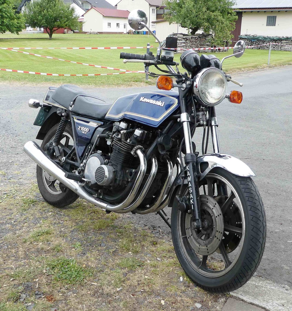=Kawasaki Z 1000, gesehen bei den Motorrad-Oldtimer-Freunden Kiebitzgrund im Juni 2018