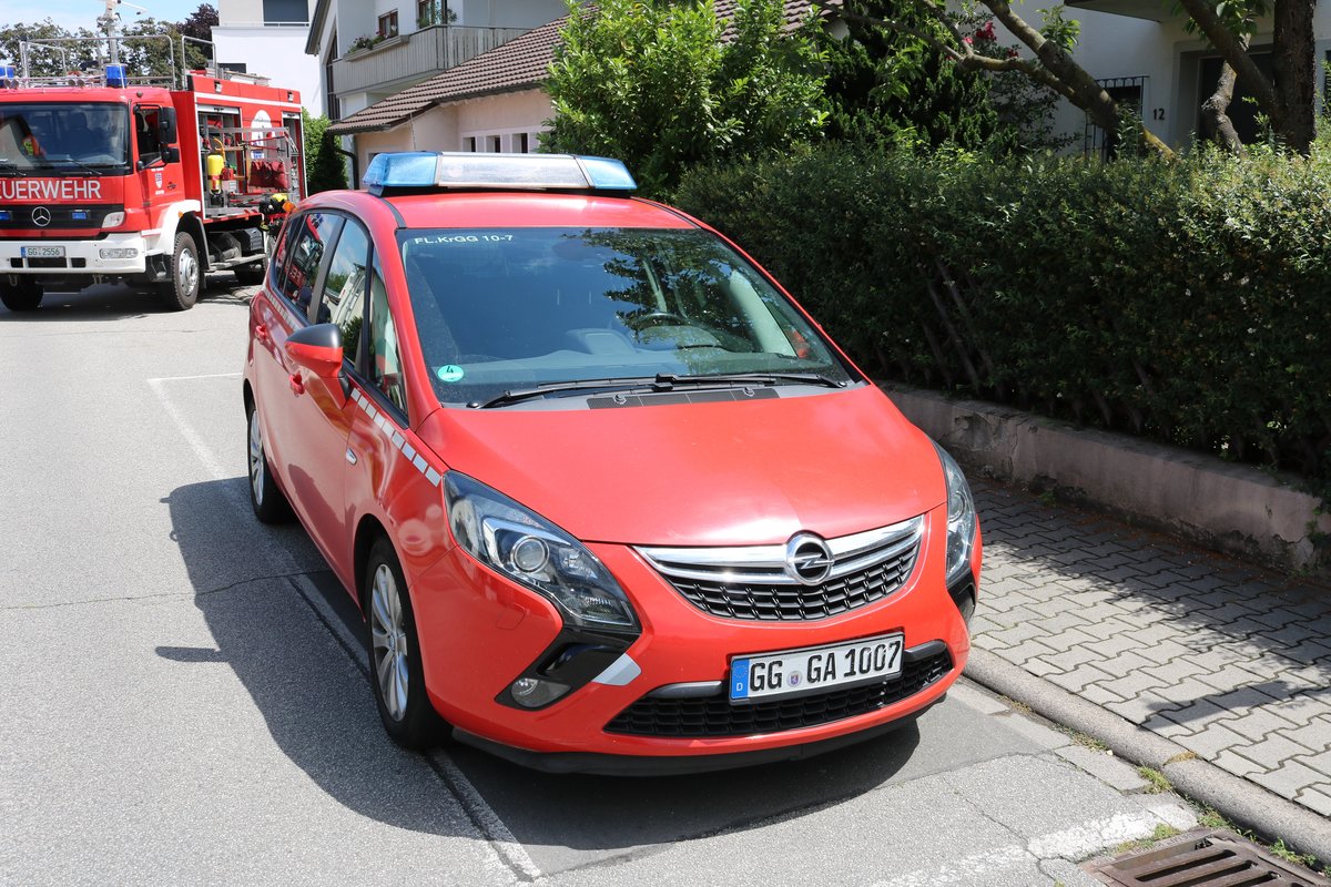 Kreis Groß Gerau Opel Zafira KdoW am 16.06.19 beim Tag der offenen Tür der Feuerwehr Bischofsheim 