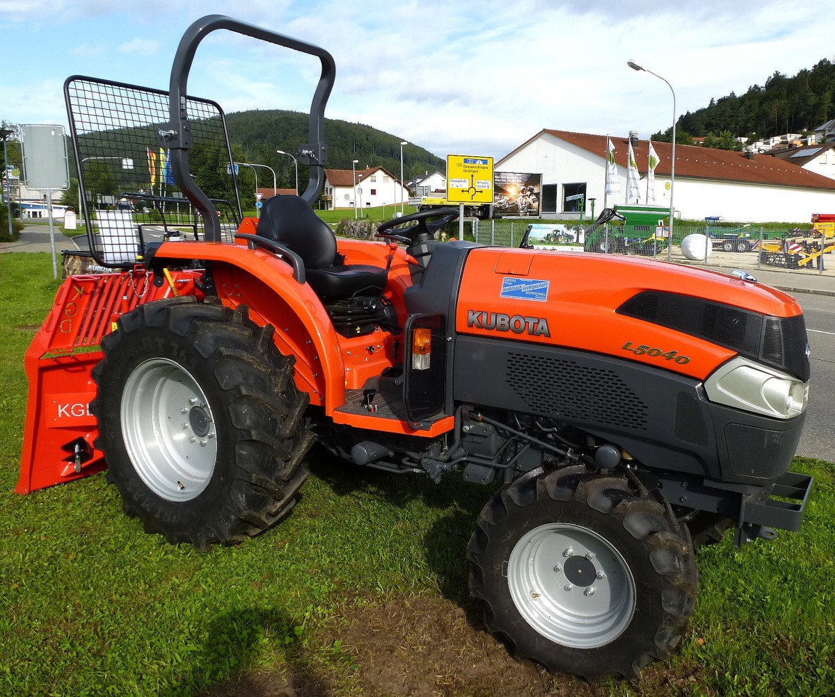 Kubota L5040, das japanische Unternehmen baut Traktoren der L-Serie fr den Europischen Markt, Aug.2014
