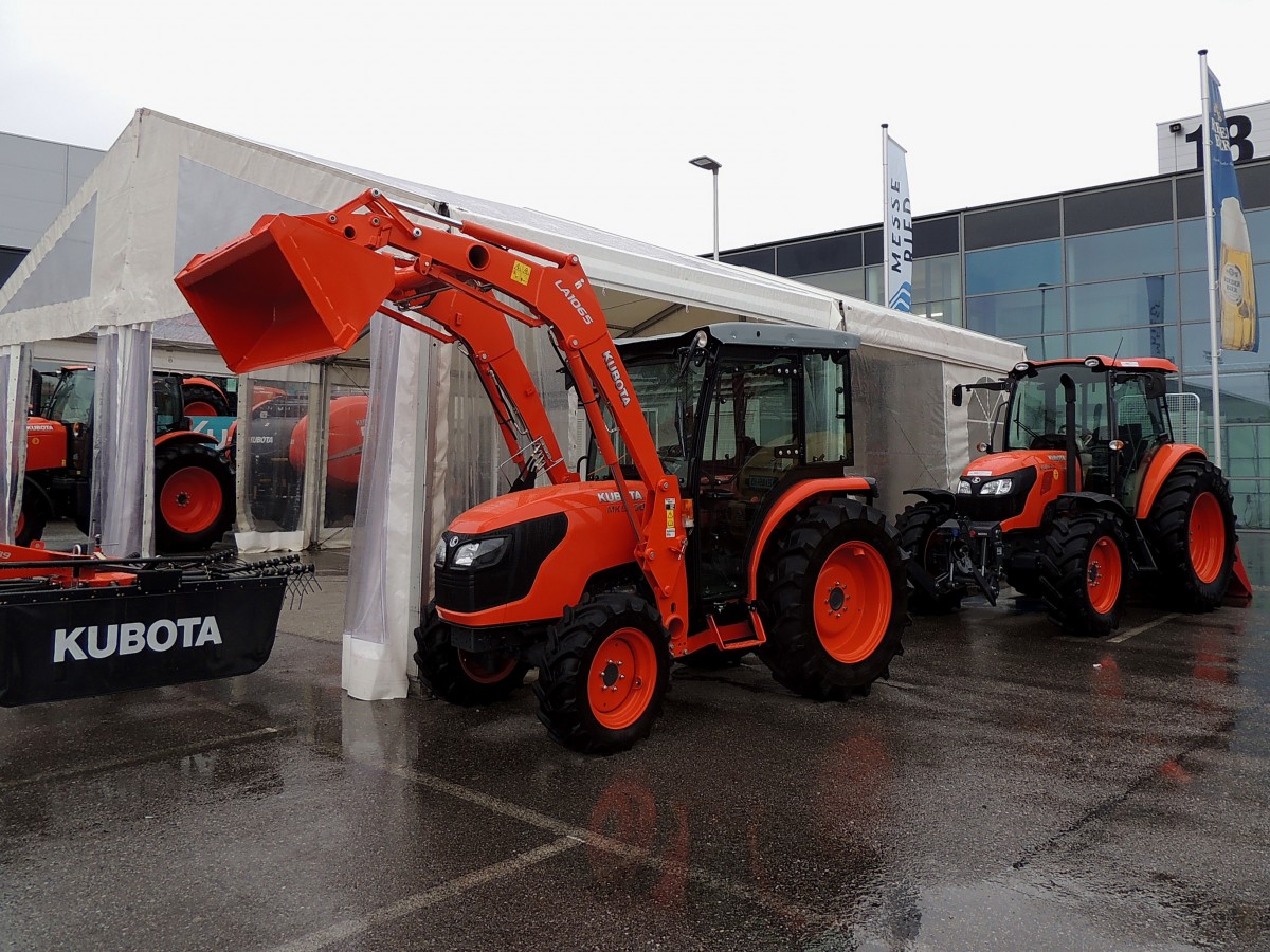 KUBOTA-Traktoren, anlässlich der Rieder-Messe; 150914