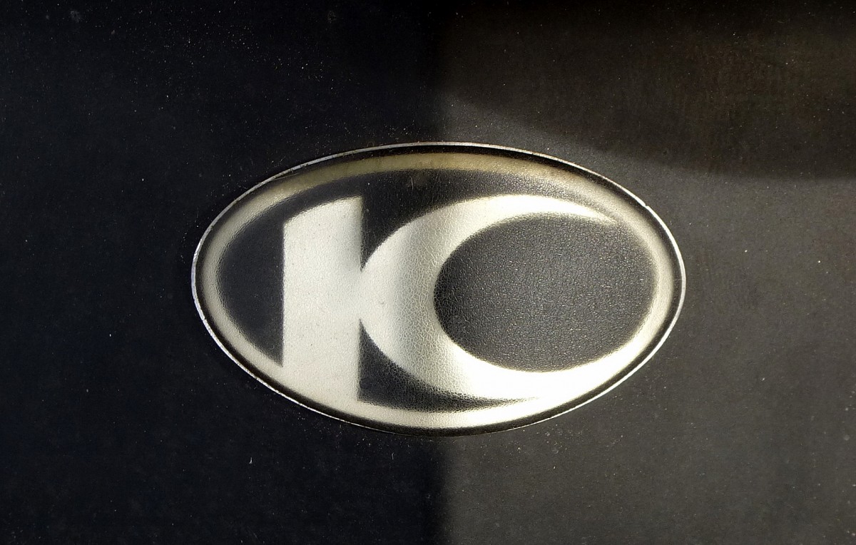 Kymco, Logo des Motoren-und Fahrzeugherstellers aus Taiwan, 1963 gegrndet, gehrt zu den Marktfhrern in der 50ccm-Roller-Klasse, Feb.2014
