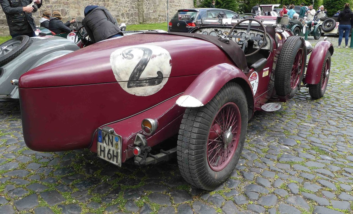 =Lagonda LG 6, Bj. 1939, 4500 ccm, 180 PS, steht in Fulda anl. der SACHS-FRANKEN-CLASSIC im Juni 2019