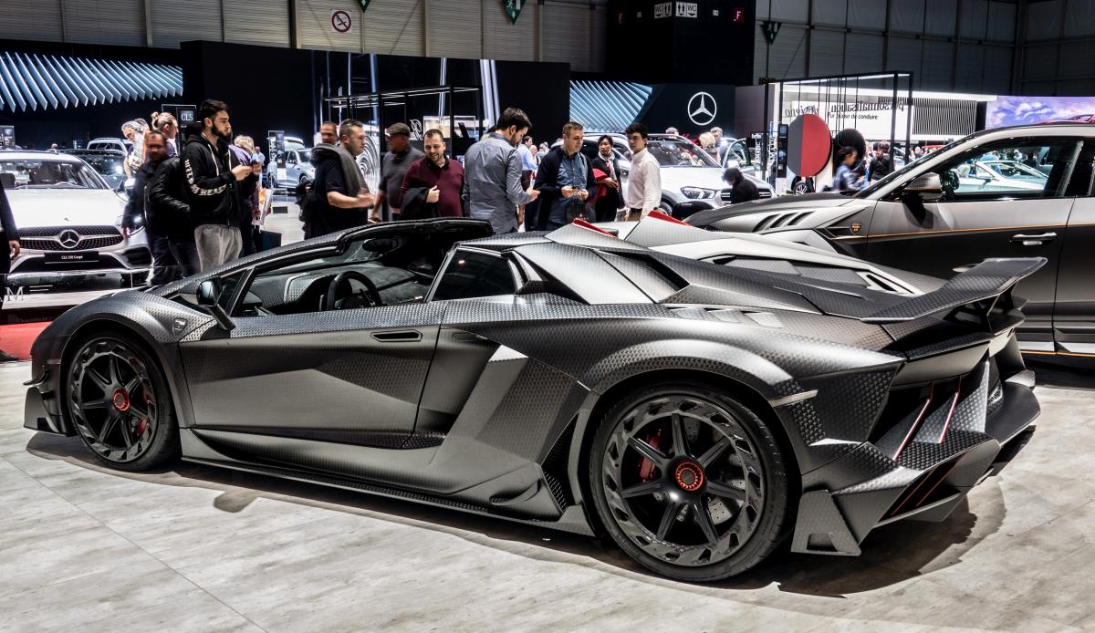 Lamborghini Aventador, tuning von Mansory. Foto: Autosalon Genf, 2019.