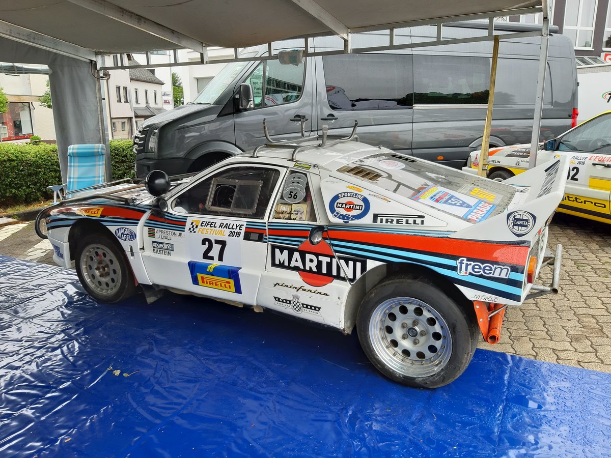 Lancia 037, ursprünglich gefahren von Vic Preston und John Lyall bei der Safari-Rallye 1985 (Eifel Rallye Festival, 19.07.2019)