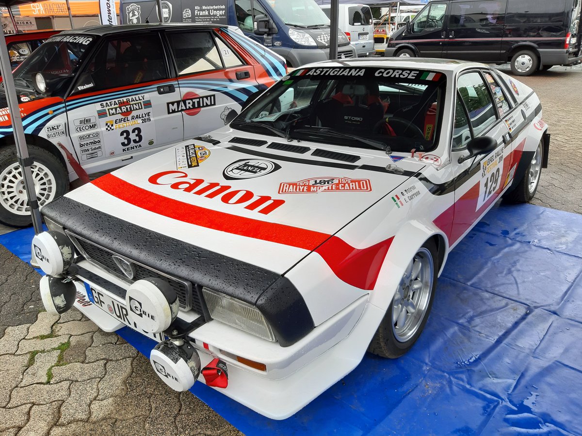 Lancia Beta Montecarlo, ursprünglich gefahren von Botrini und Cerrone bei der Rallye Monte Carlo 1978 (Eifel Rallye Festival, 19.07.2019)