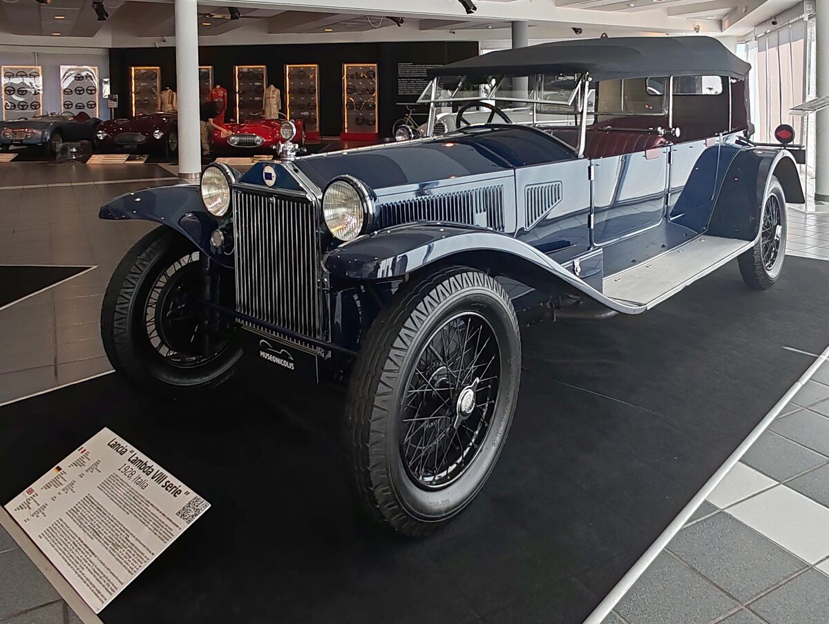 =Lancia Lambda VIII Serie, Bj. 1928, 2569 ccm, 65 PS, gesehen im Museo Nicolis in Verona, 09-2025