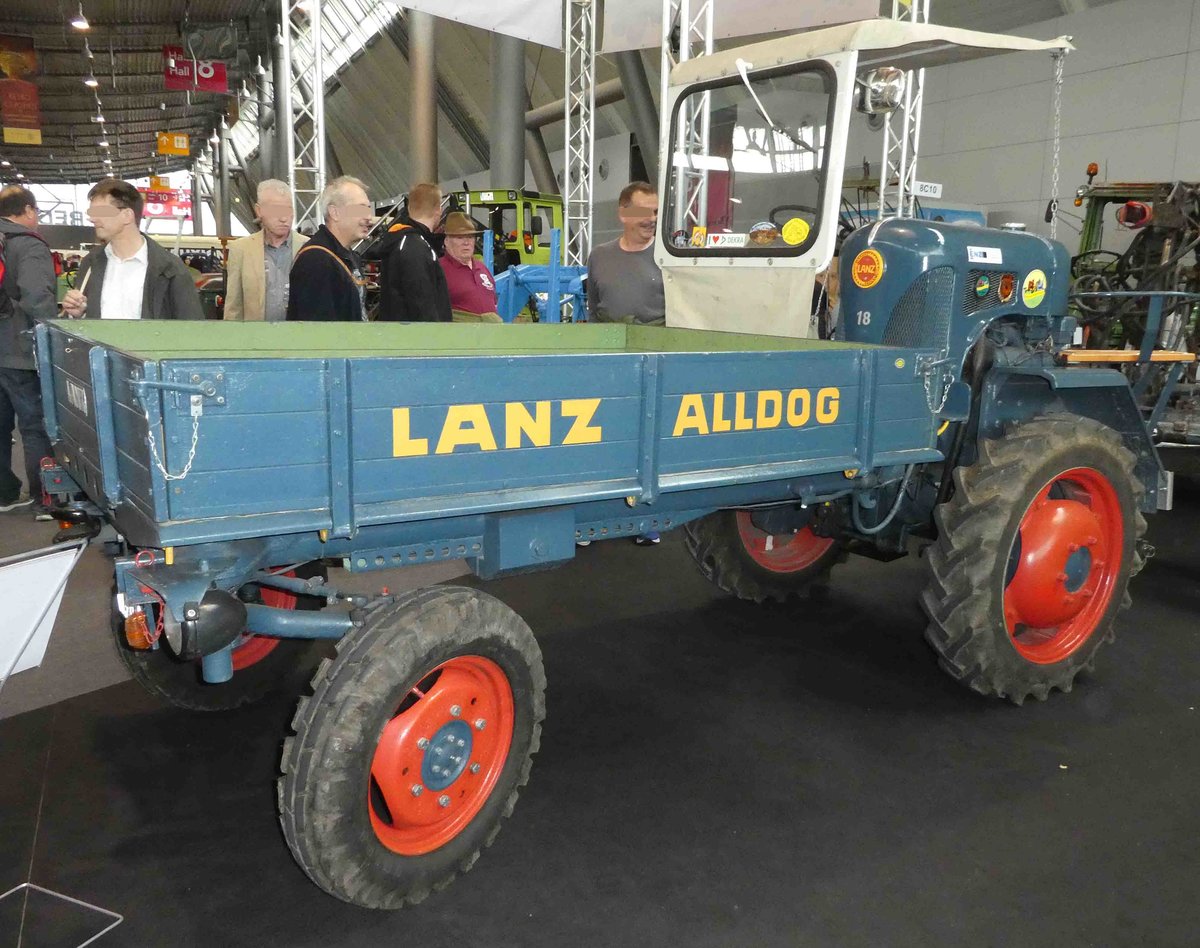 =Lanz Alldog, ausgestellt bei den Retro Classics in Stuttgart, 03-2019