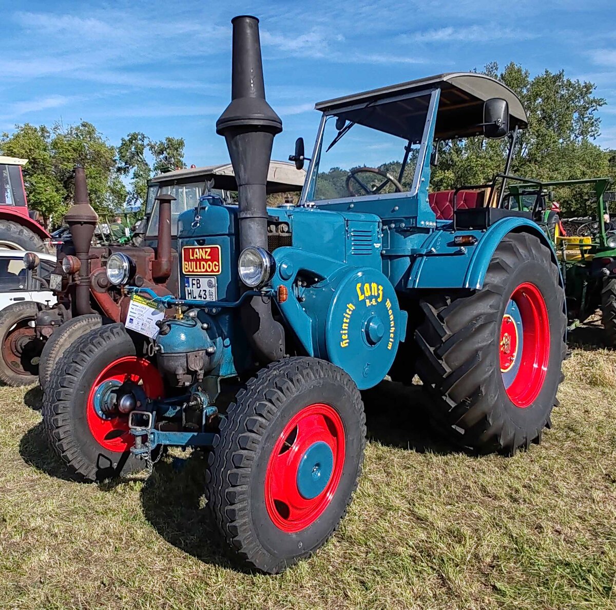 =Lanz D 9506, Bj. 1940, 45 PS, ausgestellt bei der Oldtimerausstellung der OLDTIMERFREUNDE OHMTAL in Dannenrod, 09-2025