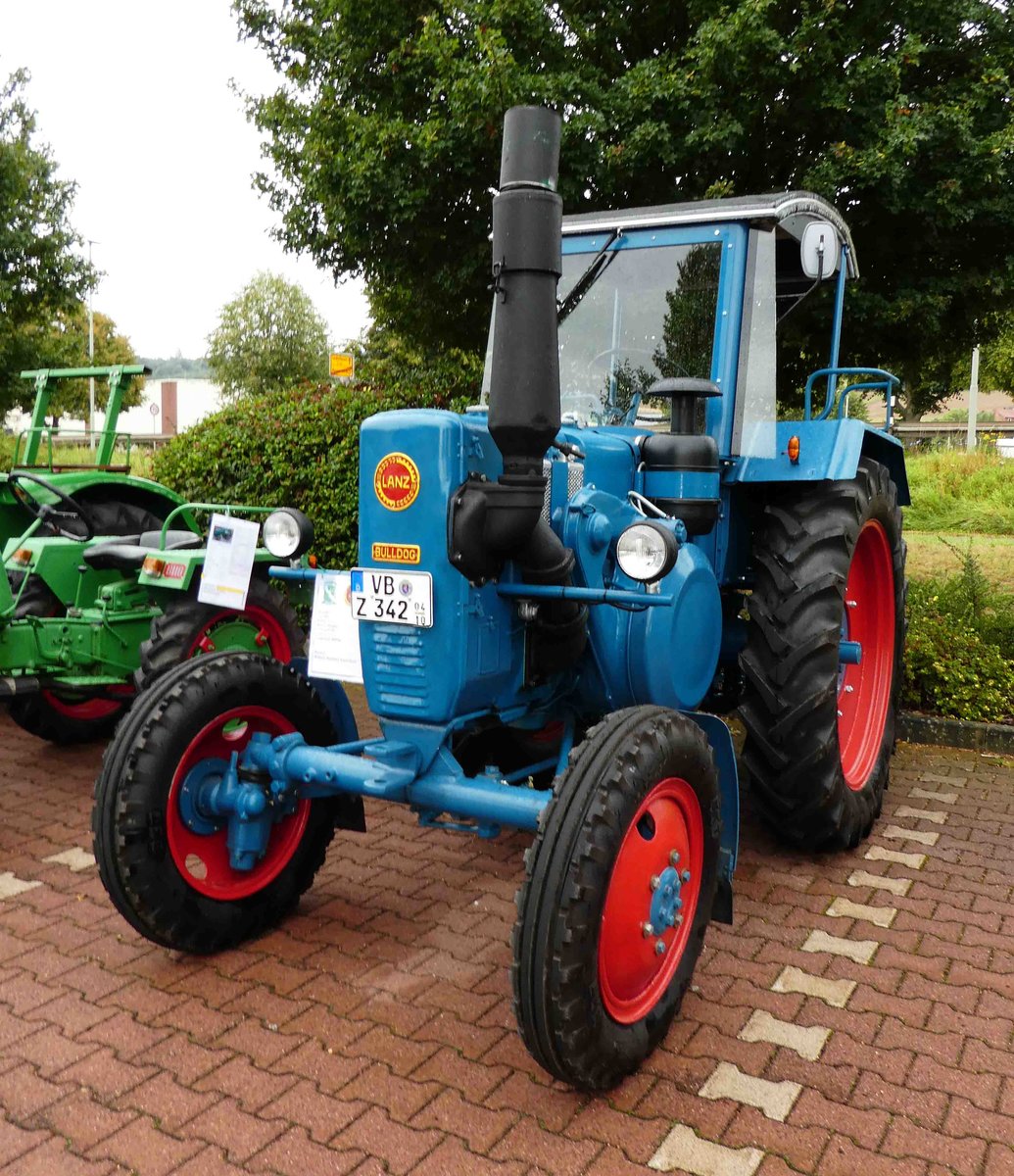 =Lanz, gesehen bei der Oldtimerausstellung in Angersbach, September 2016