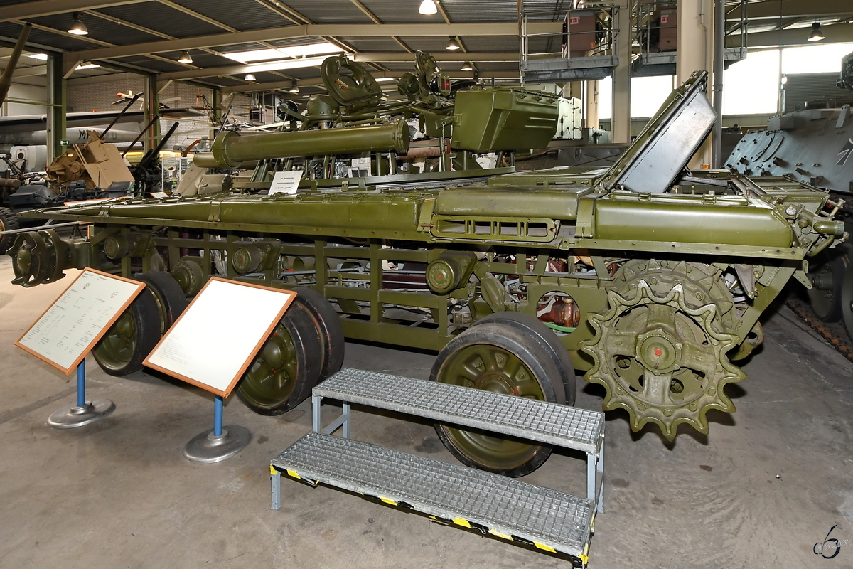 Lehrmodell des Kampfpanzers T-72M Mitte August 2018 in der Wehrtechnischen Studiensammlung Koblenz.