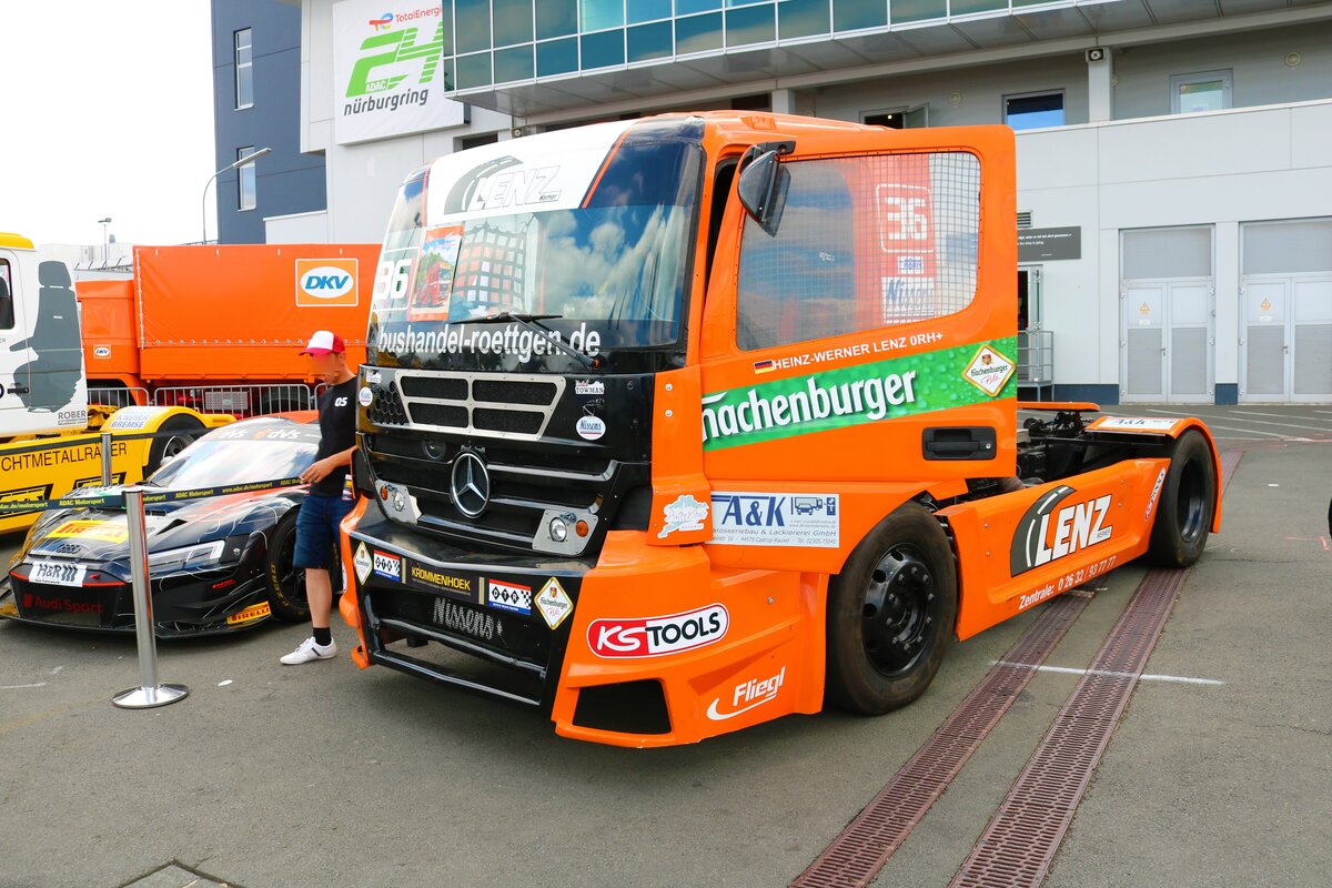 Lenz Mercedes Benz Race Truck am 16.07.22 beim ADAC Truck Grand Prix auf dem Nürburgring