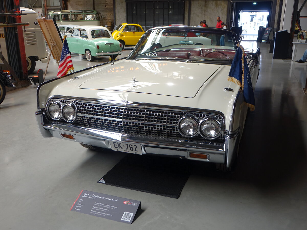 Lincoln Continental Limo One, Baujahr 1963, V8 Motor, 7046 Cm, 325 Ps, Nationales Automuseum The Loh Collection (27.06.2026)