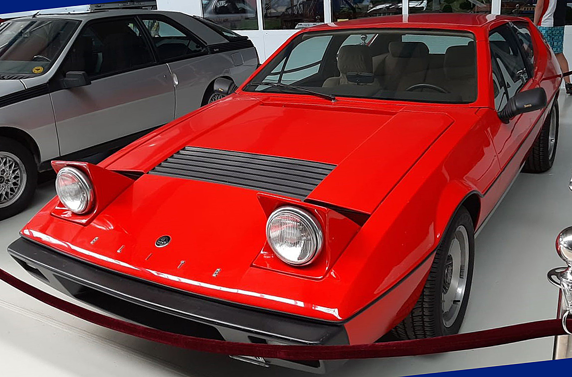 =Lotus Elite steht im August 2020 im technischen Museum Prora