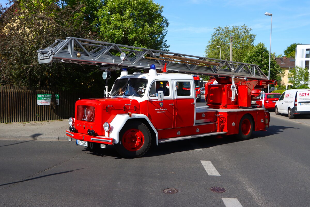 Magirus Deutz Drehleiter am 02.05.26 beim Blaulichtumzug 