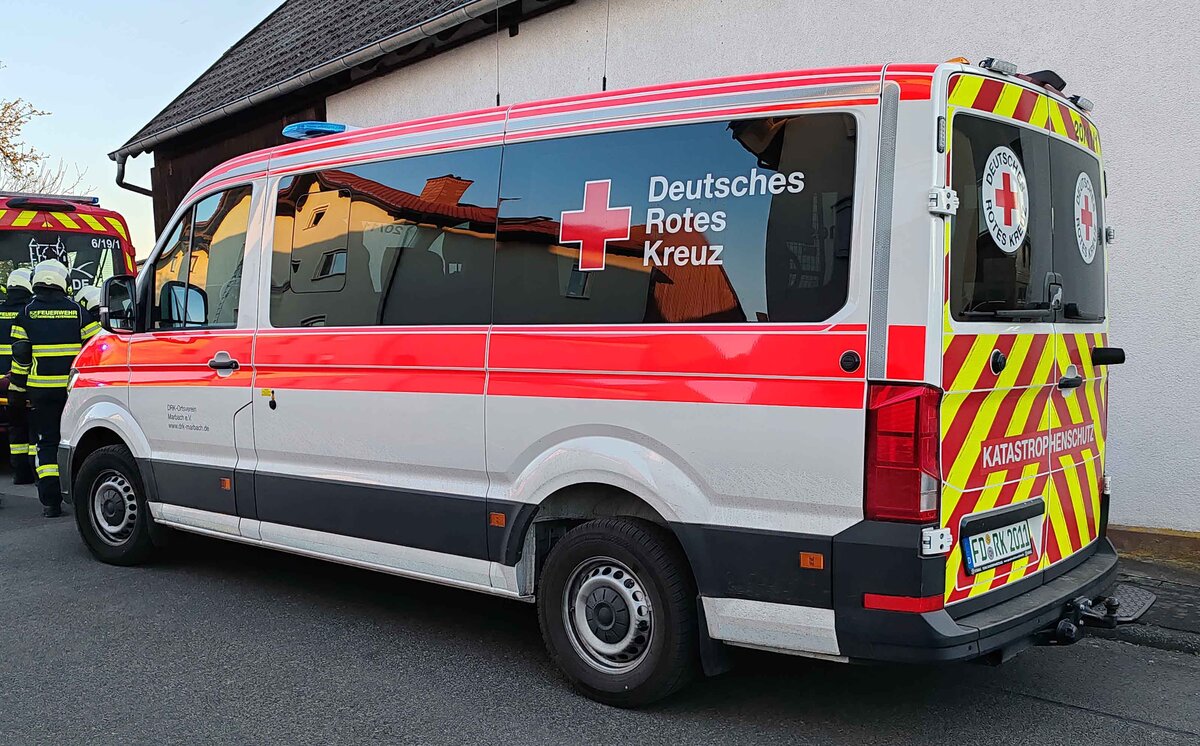 =MAN als Einsatzfahrzeug der DRK OV Marbach eingesetzt bei einer �bungsveranstaltung im Mai 2025