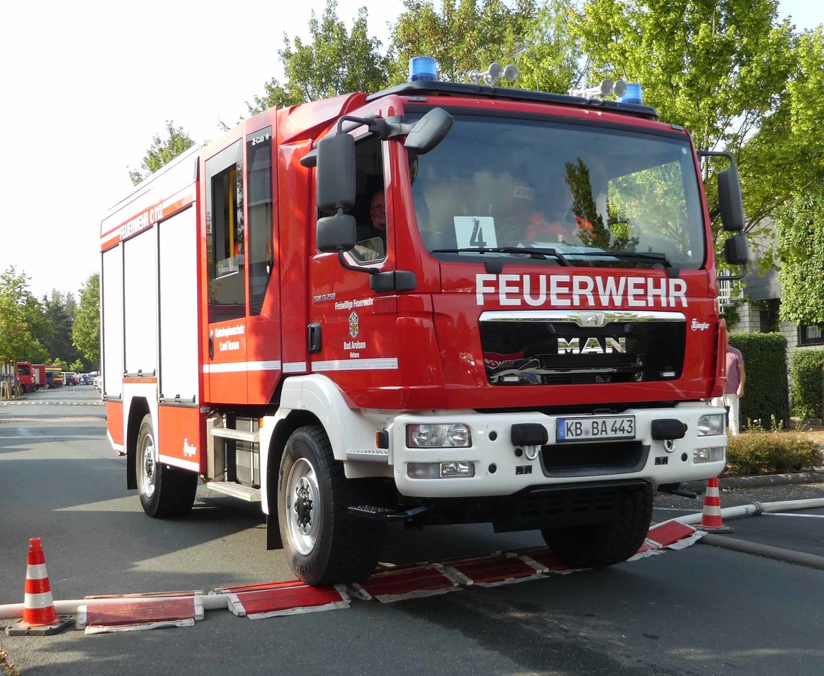 =MAN als LF 10 der Feuerwehr BAD AROLSEN - HELSEN in Hünfeld unterwegs anl. der Hessischen Feuerwehrleistungsübung 2019, 09-2019