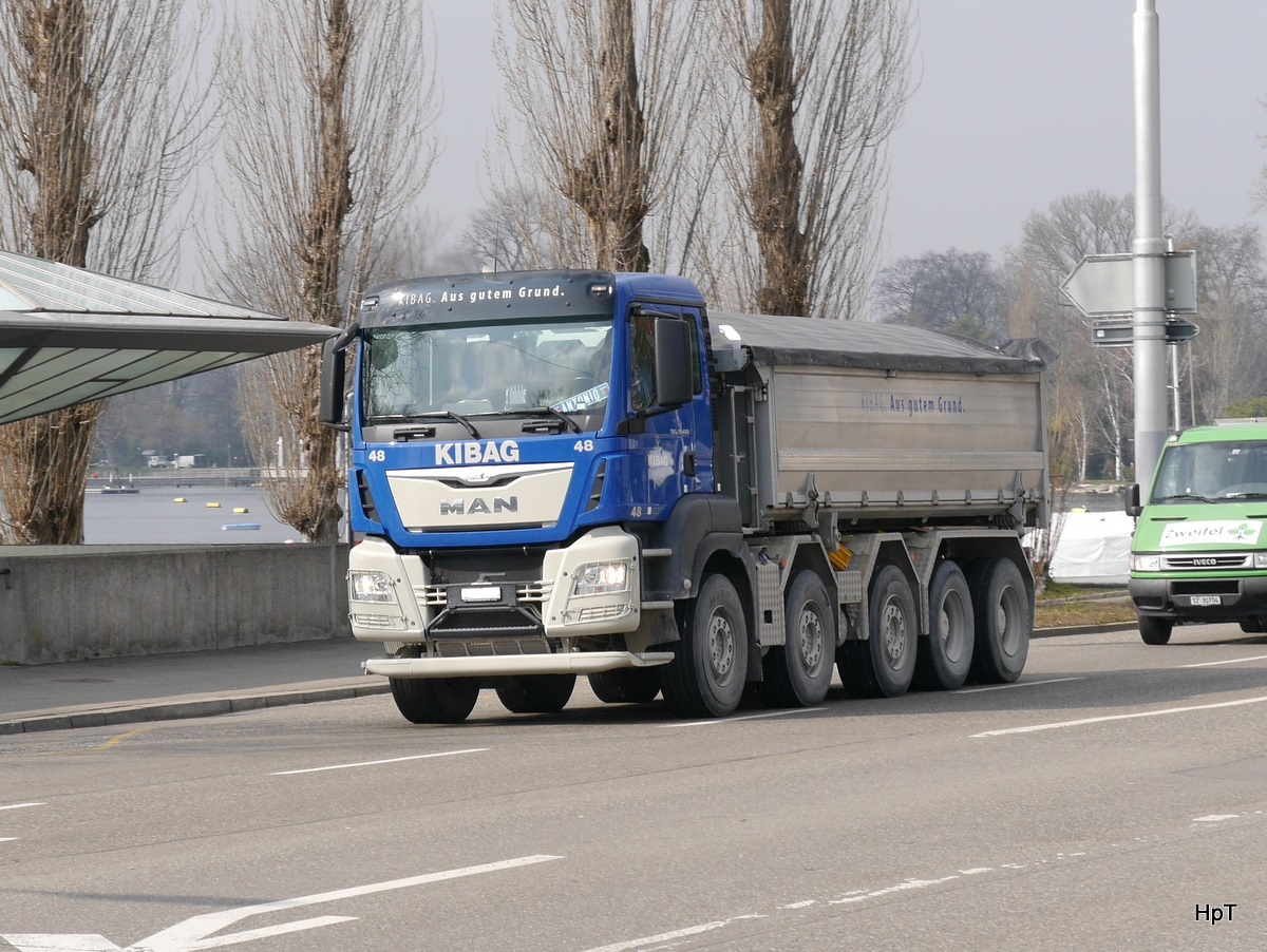 MAN Kipper unterwegs in Zürich am 11.03.2016