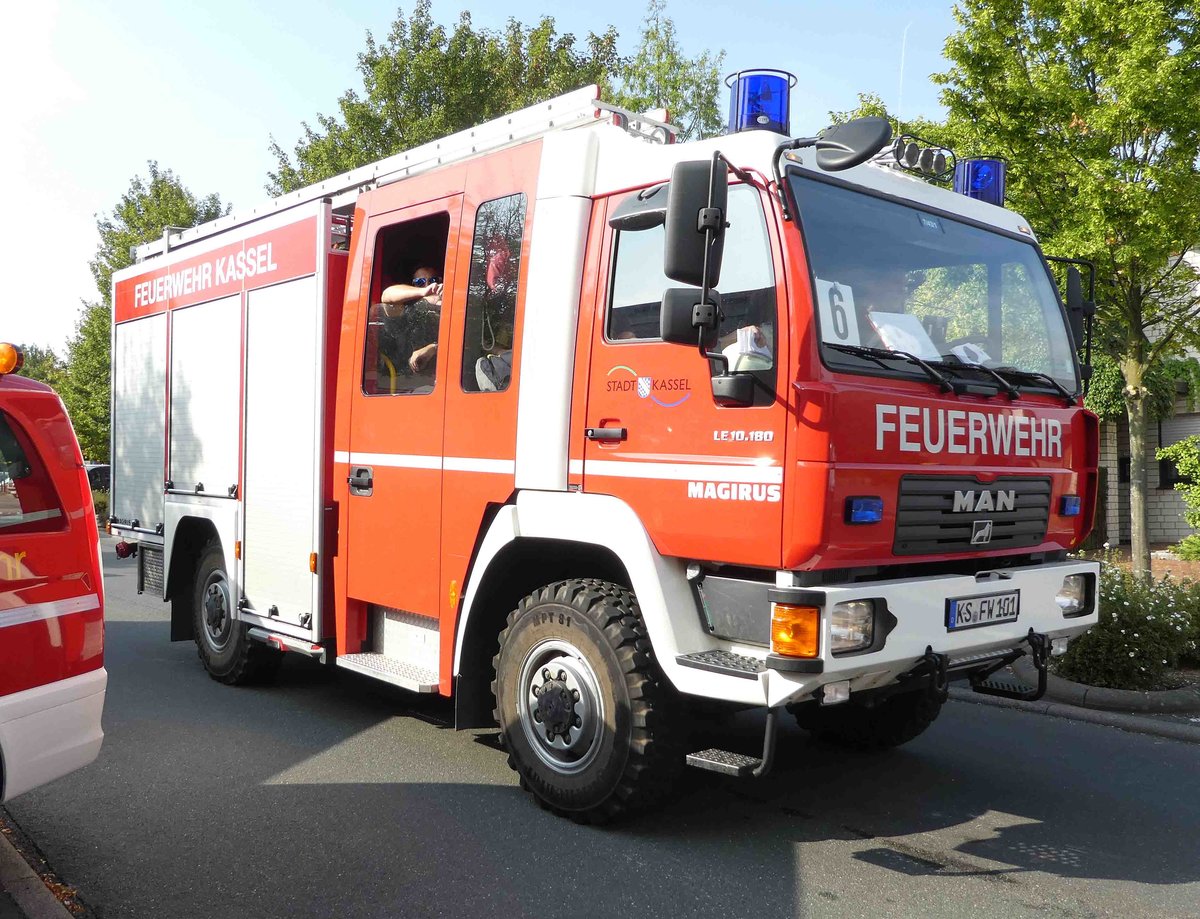 =MAN LE 10.180 als LF 10 der Feuerwehr KASSEL in Hünfeld unterwegs anl. der Hessischen Feuerwehrleistungsübung 2019, 09-2019