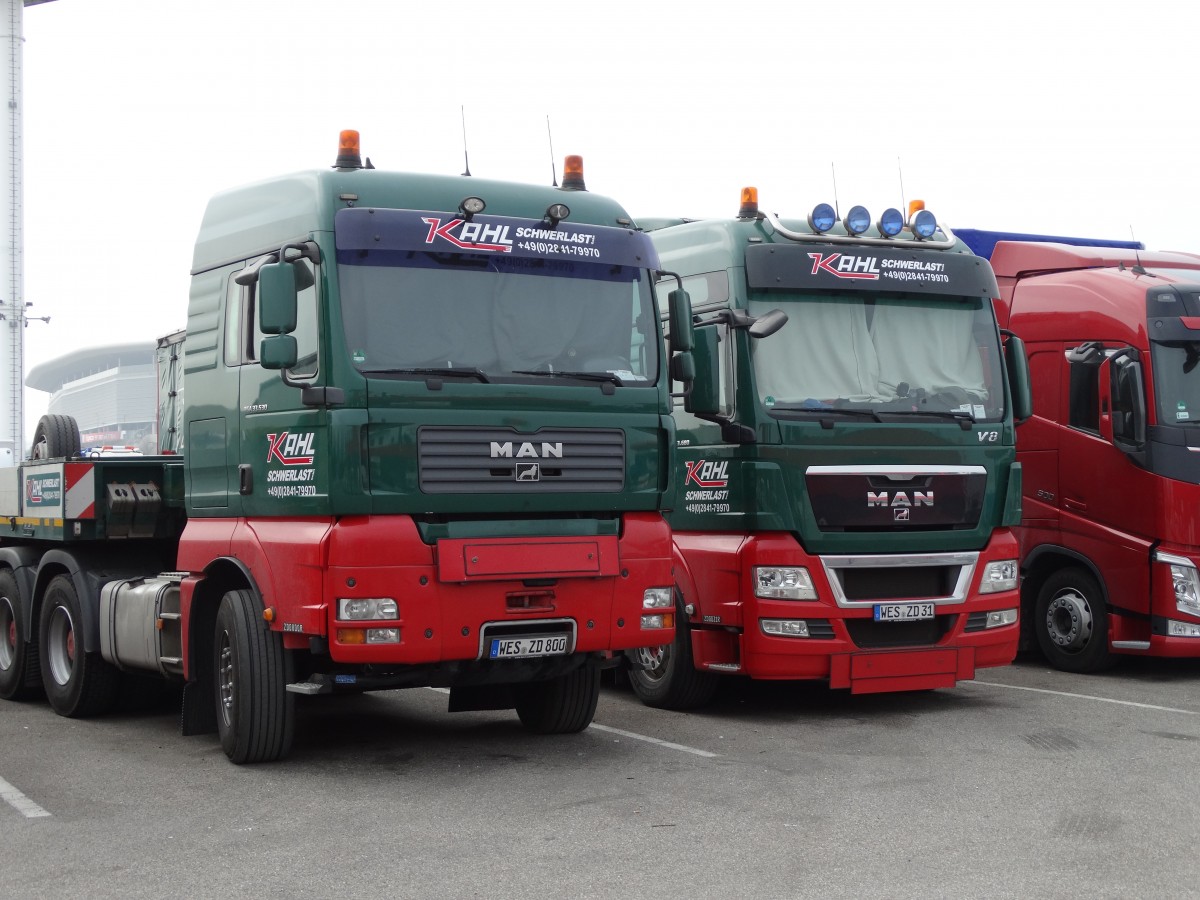 MAN TGA und MAN TGX am 21.03.15 in Sinsheim 