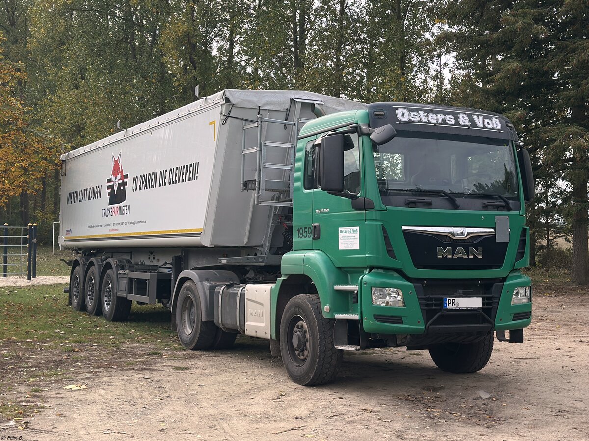 MAN TGS 18.360 Kipper-Sattelzug in Nossentiner H�tte am 15.10.2026
