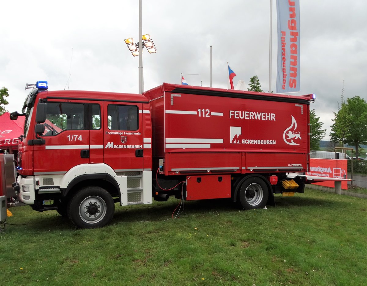 MAN TGS GW der Feuerwehr Meckenbeuren am 12.05.17 auf der RettMobil in Fulda