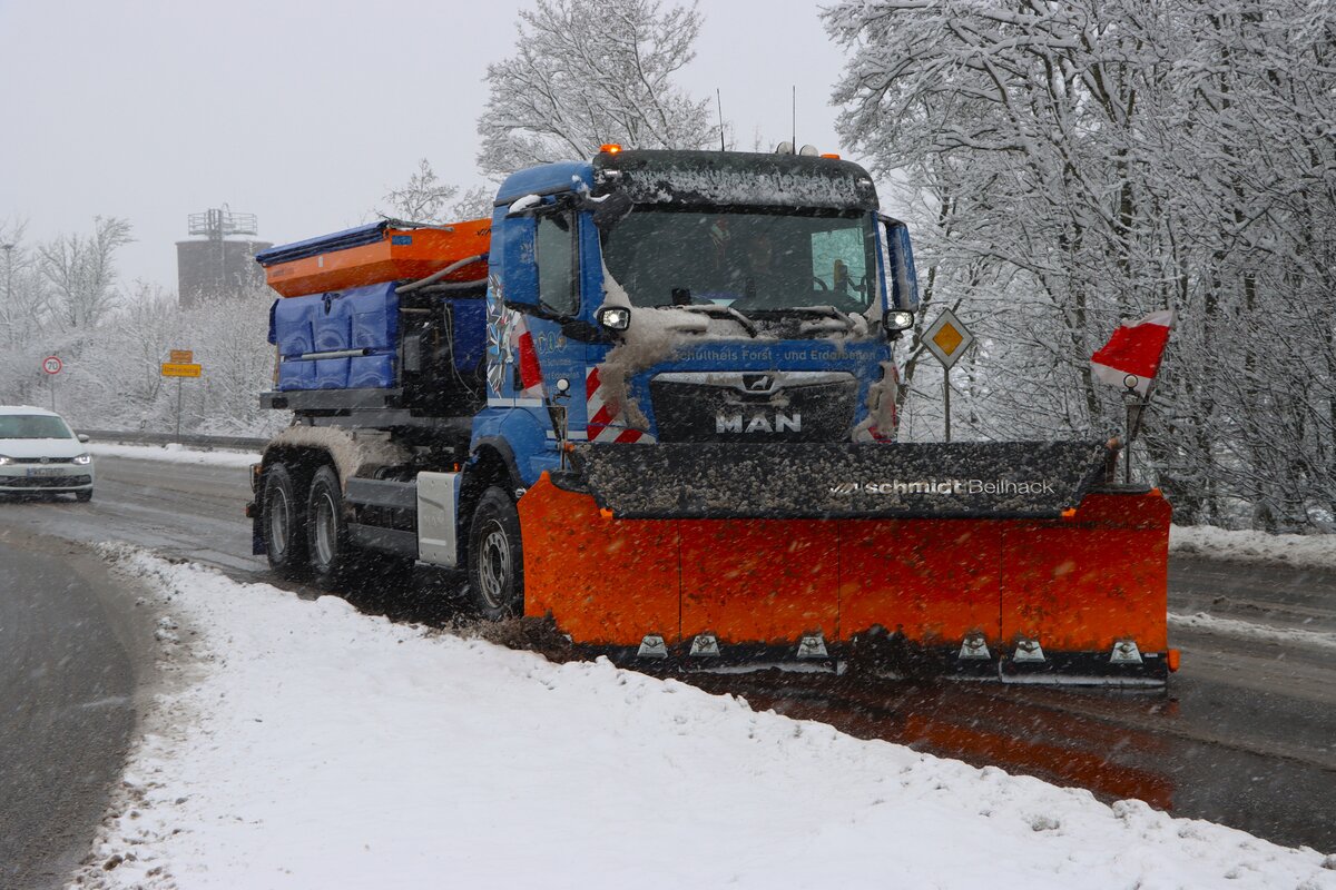 MAN TGS Winterdienstfahrzeug am 26.01.26 in Langenselbold West