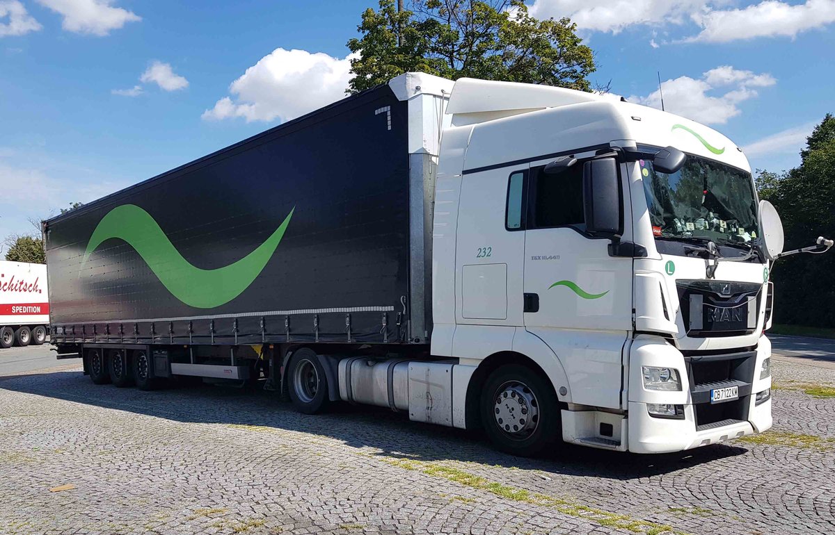 =MAN TGX-Sattelzug rastet im Juli 2020 an der A 7