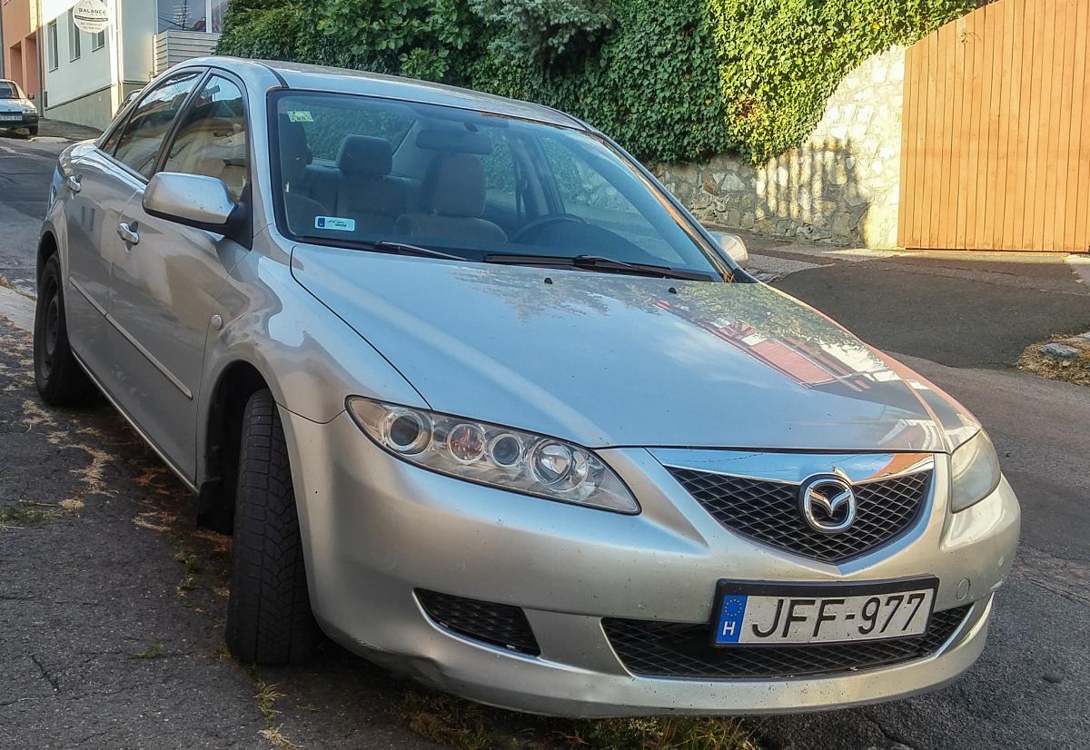 Mazda 6 Mk1 aufgenommen in Pécs (Ungarn), Spetember, 2019.