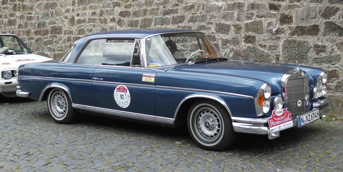 =MB 250 SE Coupe, Bj. 1965, 150 PS, unterwegs in Fulda anl. der SACHS-FRANKEN-CLASSIC im Juni 2019