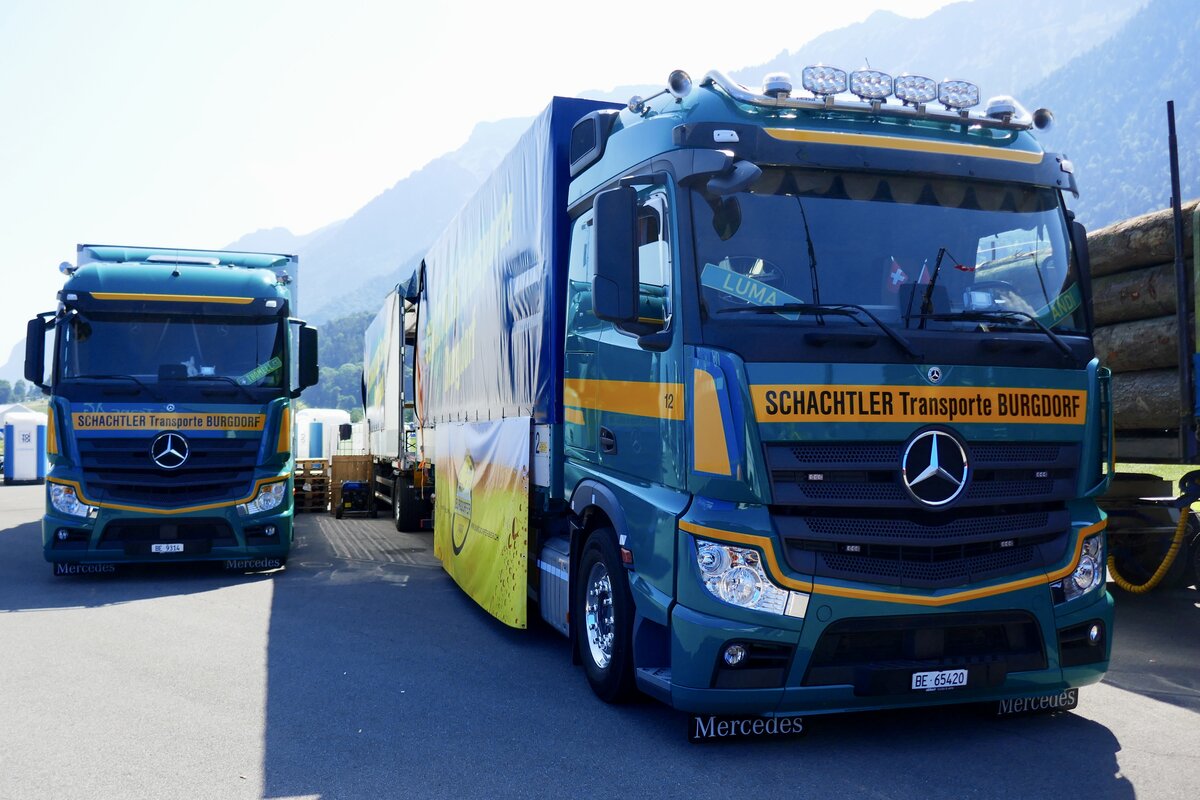 MB Actros H�ngerzug von Schachtler am 27.6.26 beim Trucker Festival Interlaken.