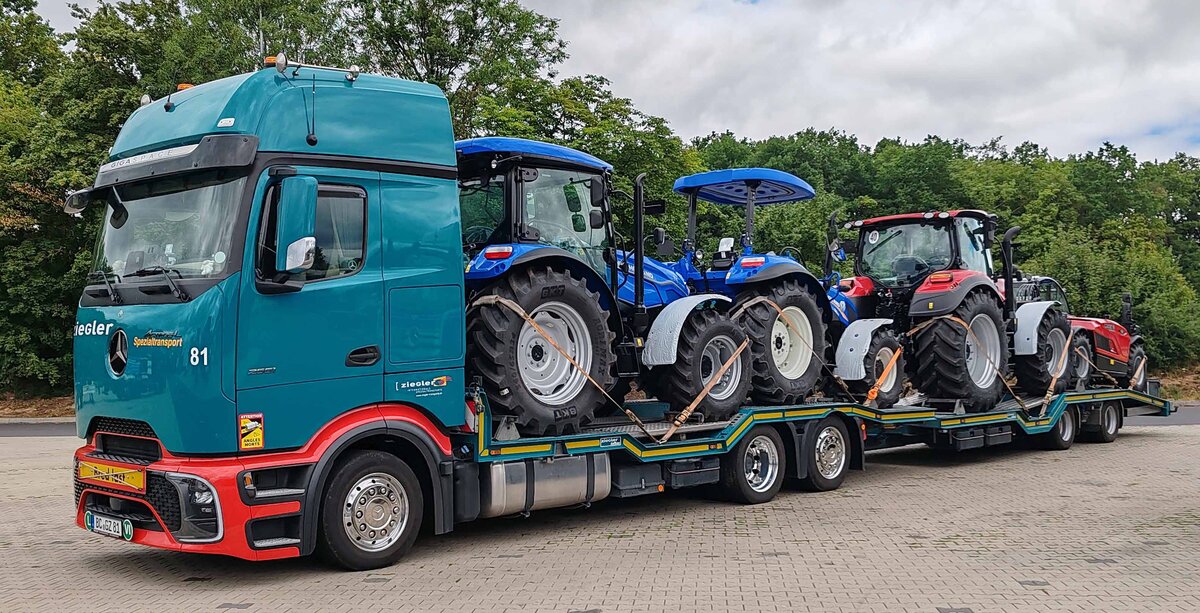 =MB Actros L der Spedition ZIEGLER rastet im Juli 2026 an der A 7