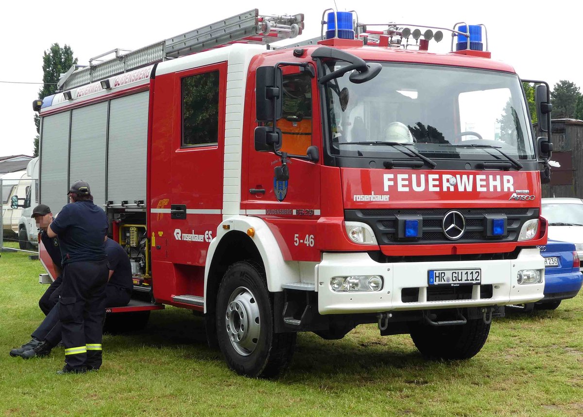 =MB Atego der Feuerwehr Gudensberg ist eingesetzt bei der Oldtimerveranstaltung im Juli 2016 