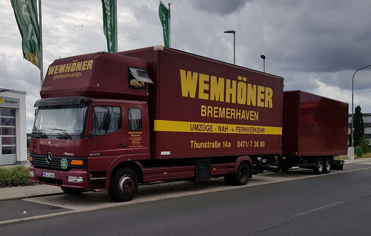 =MB Atego der Firma WEMHÖNER steht im August 2020 in Künzell