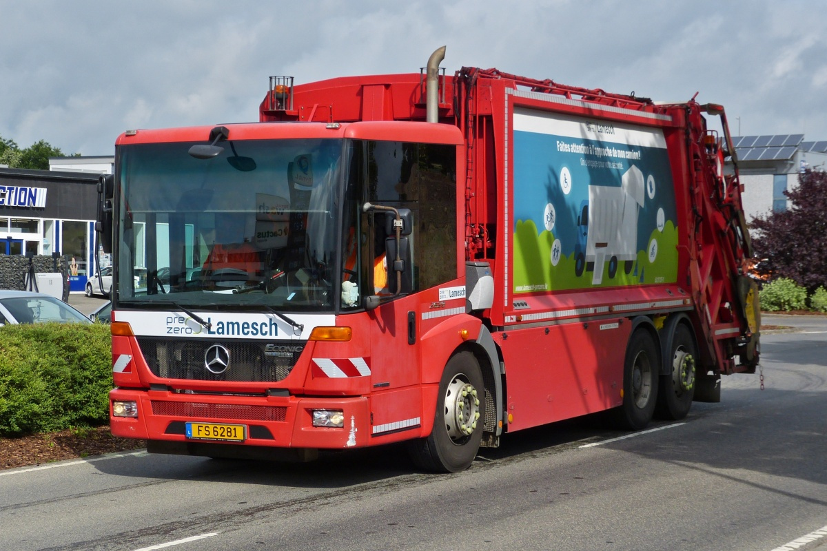 MB ECONIC Müllentsorgungsfahrzeug, aufgenommen 06.2022