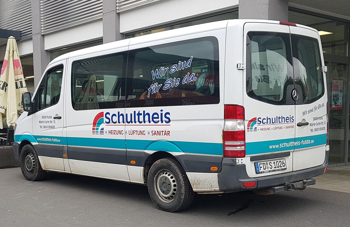 =MB Sprinter vom Heizungsbauer SCHULTHEIS, 06-2023