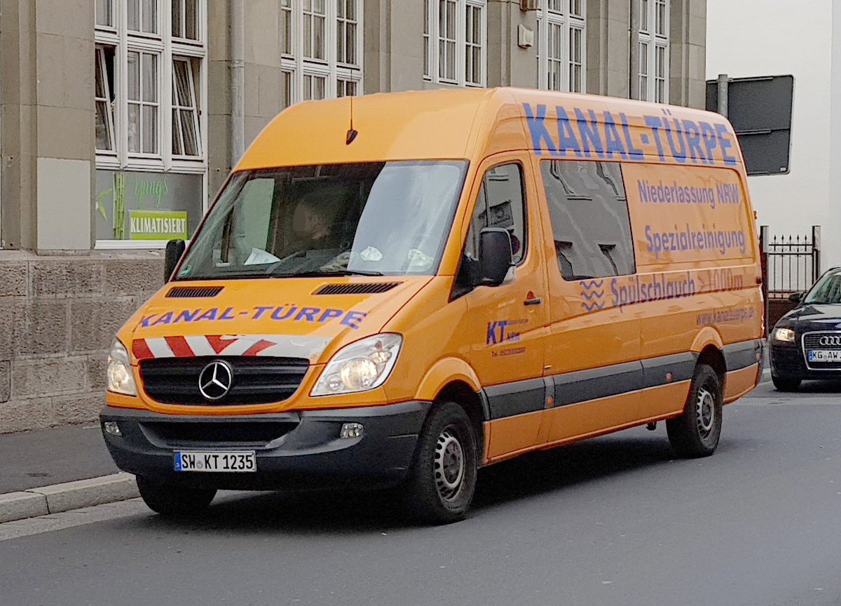 =MB Sprinter von KANAL-TÜRPE unterwegs in Bad Kissingen, 09-2019