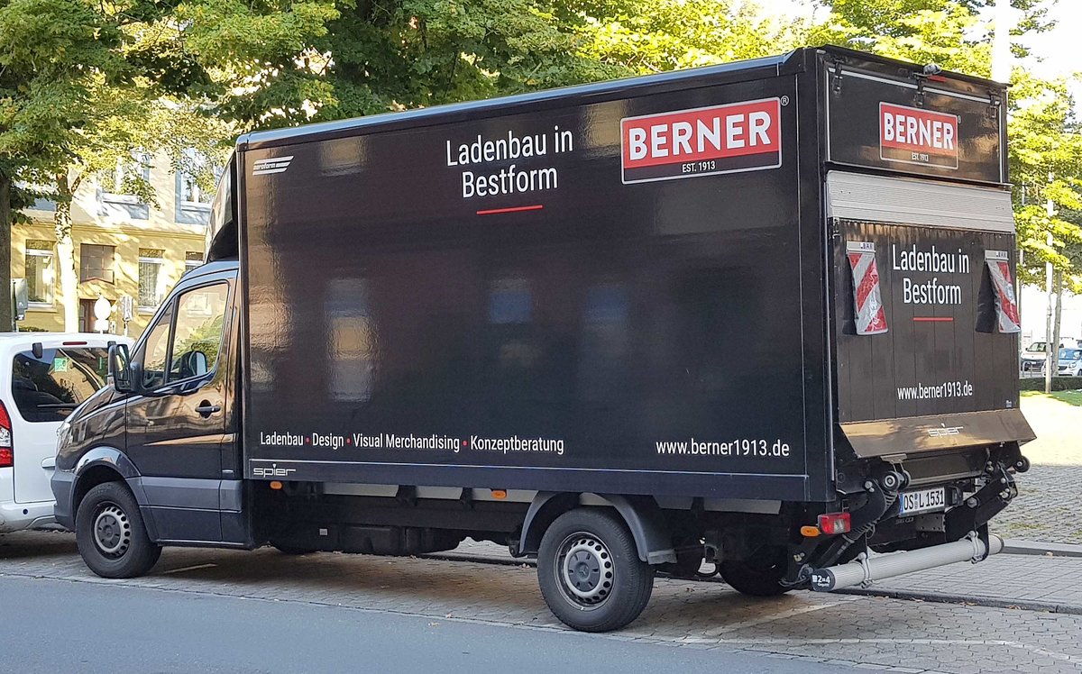 =MB Sprinter vom Ladenbau-BERNER steht im September 2019 in Fulda